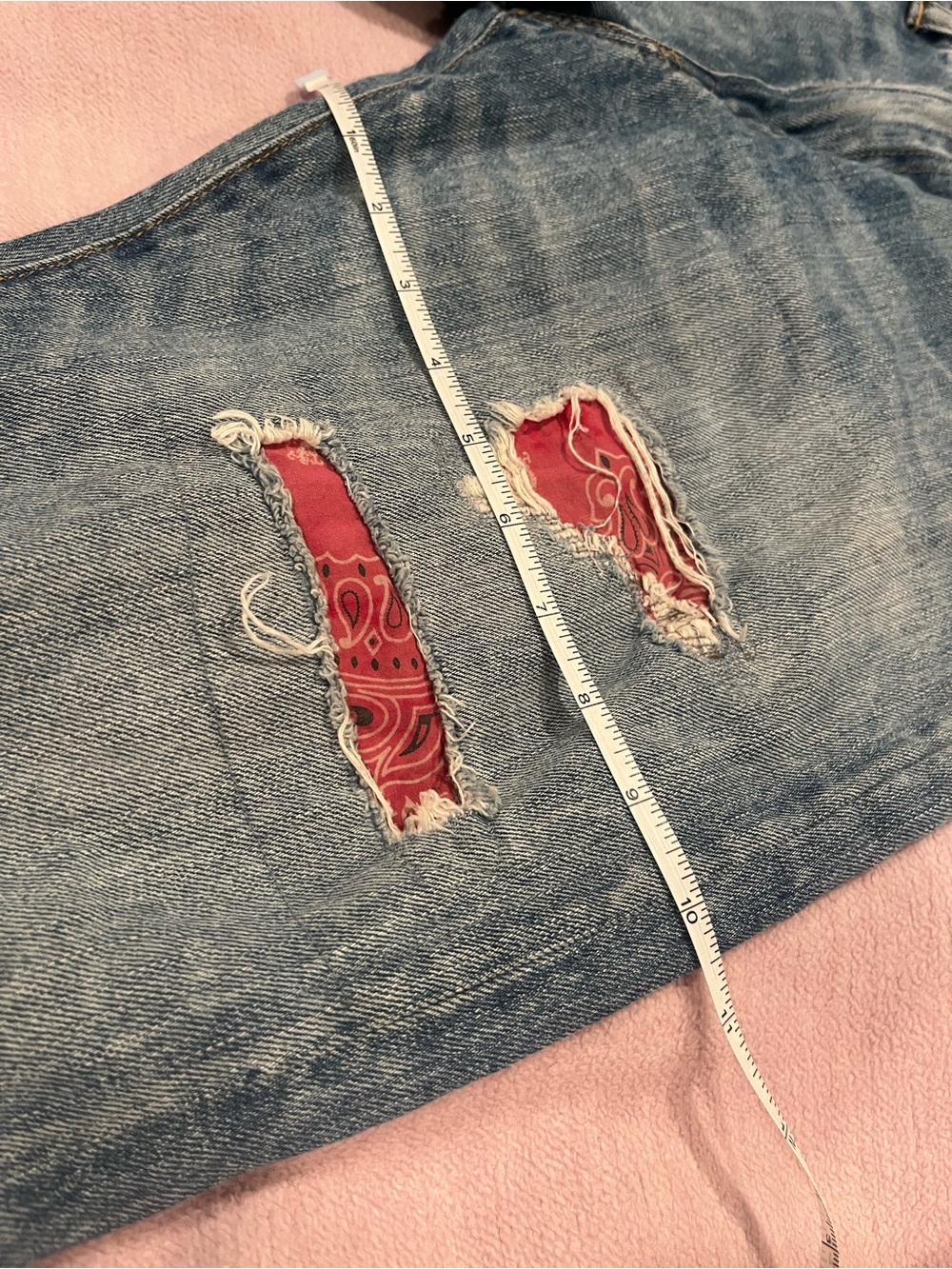 Ralph Lauren Distressed Patchwork Jeans - Picture 8 of 8